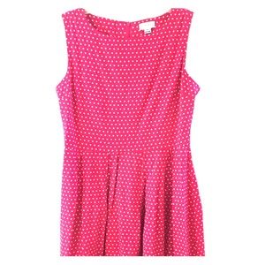 Red/white polka dot dress